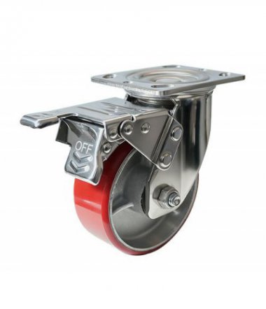 5" Roulette lourde multi-matériaux