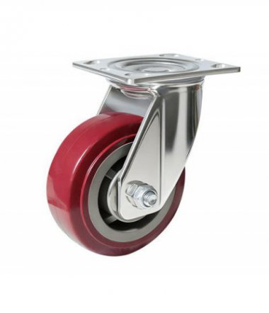 5" Roulette lourde multi-matériaux